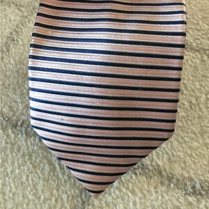 Izod Elegant Pink and Navy Striped Tie